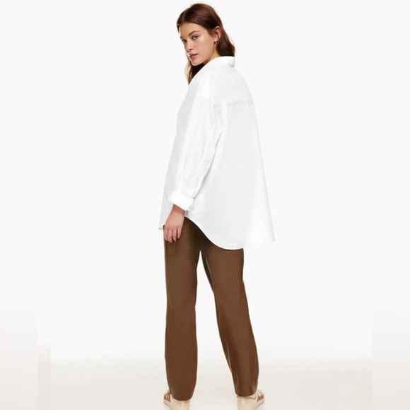 Aritzia Babaton Relaxed poplin shirt in poetic pink (size S) - Picture 2 of 7